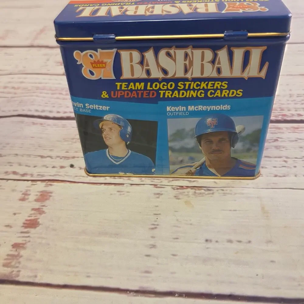 1987 Fleer Baseball Update Complete 132 Card Set 22 Stickers Collector Tin